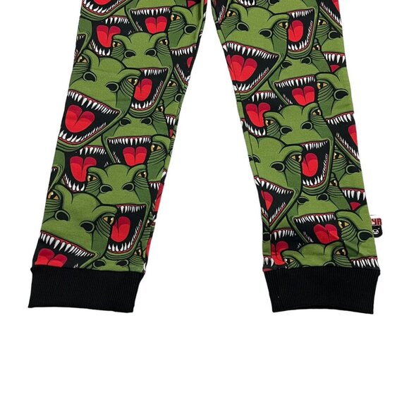 NEW DYR Sz 8 T-Rex Dinosaur Sweatpants Drawstring Pants - Picture 3 of 7